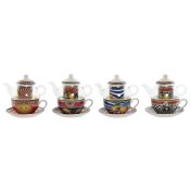 Tekanna Home ESPRIT Gul Rd Glas Porslin 1 L (4 antal)