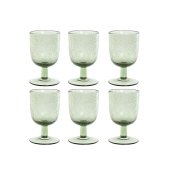Glasset Home ESPRIT Grn Glas 300 ml 8 x 8 x 14 cm (6 antal)