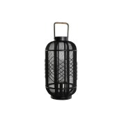 Ljusstakar Home ESPRIT Svart Metall 25,5 x 25,5 x 46,5 cm