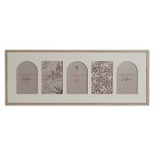 Fotoram Home ESPRIT Beige Glas Tr MDF Skandinavisk 60 X 3 X 34