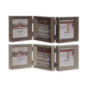 Fotoram Home ESPRIT Brun Beige Glas polystyren 38 X 3 X 12 cm (2