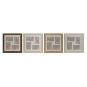 Fotoram Home ESPRIT Brun Beige Naturell Elfenben Glas polystyren