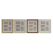 Fotoram Home ESPRIT Brun Beige Naturell Elfenben Glas polystyren