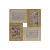 Fotoram Home ESPRIT Beige Naturell Glas polystyren Skandinavisk