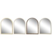 Vggspegel Home ESPRIT Brun Beige Naturell Elfenben Scandi 55 X