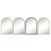 Vggspegel Home ESPRIT Beige Naturell Scandi 60 x 2 x 90 cm (4 a