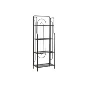 Bokhylla Home ESPRIT Svart Metall 60 x 27 x 160 cm