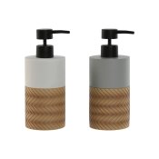 Tvldispenser Home ESPRIT Vit Gr Naturell Harts Polyetylen 7,5