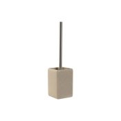 Toalettborste Home ESPRIT Krm Silvrig Harts Polyetylen 9,5 X 9,
