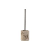 Toalettborste Home ESPRIT Krm Silvrig Harts Polyetylen 10,5 x 1