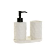 Badkit Home ESPRIT Vit ABS Dolomite 17,5 x 9,5 x 18 cm 3 Delar