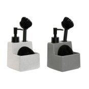 Tvlfat Home ESPRIT Vit Gr Rostfritt stl Dolomite (2 antal)