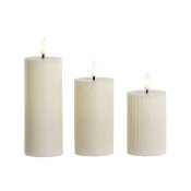 LED Ljus Home ESPRIT Beige 5,5 x 5,5 x 13,5 cm (AA)
