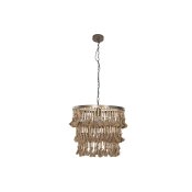 Taklampa Home ESPRIT Brun Naturell Tr Metall 50 W 53 x 53 x 123