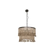 Taklampa Home ESPRIT Brun Naturell Tr Metall 50 W 61 x 61 x 117