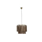 Taklampa Home ESPRIT Brun Gyllene Tr Metall Mangotr 50 W 60 x