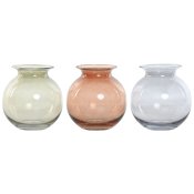 Vas Home ESPRIT Bl Grn Ambra Glas Modern 17,5 X 17,5 X 18,2 cm