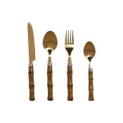 Bestick Home ESPRIT Gyllene Naturell Rostfritt stl ABS 3 x 2 x