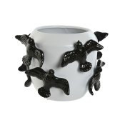 Vas Home ESPRIT Vit Svart Stengods Modern 29 X 29 X 21,5 cm