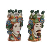 Kruka Home ESPRIT Grn Multicolour Porslin 20 x 20 x 32 cm (2 an