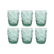 Glasset Home ESPRIT Turkos Glas Medelhavs Med relief 290 ml (6 a