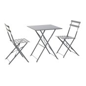 Bordsgrupp med 2 stolar Home ESPRIT Gr 60 x 60 x 71 cm
