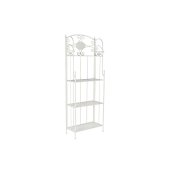 Bokhylla Home ESPRIT Vit Metall 4 Hyllor 61 x 29 x 163,5 cm