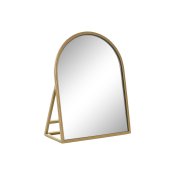 Vggspegel Home ESPRIT Gyllene Glas Jrn 20 x 8,5 x 25 cm