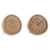 bordsklocka Home ESPRIT Naturell (2 antal)