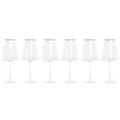 Glasset Home ESPRIT Transparent Gyllene Glas 400 ml (6 antal)