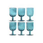 Glasset Home ESPRIT Turkos Glas 300 ml (6 antal)