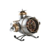 bordsklocka Home ESPRIT Gyllene Silvrig Flygplan Vintage