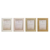 Fotoram Home ESPRIT Brun Beige Glas polystyren Scandi (4 antal)