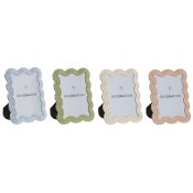 Fotoram Home ESPRIT Bl Vit Grn Rosa Glas ABS Skandinavisk (4 a