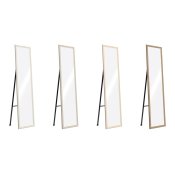 Garderobsspeglar Home ESPRIT Brun Beige Gr Glas polystyren 35,5