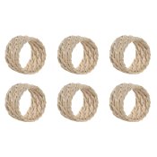 Dukring Home ESPRIT Vit Naturell Bambu Rattan 5 x 5 x 3 cm