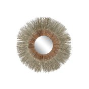 Vggspegel Home ESPRIT Brun Naturell Tropiskt 130 x 17 x 130 cm