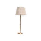 Bordslampa Home ESPRIT Beige Gyllene Naturell 50 W 220 V