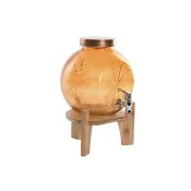 Vattendispenser Home ESPRIT Orange Bambu Glas 5 L 24 x 17,5 x 24