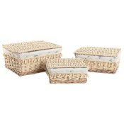 Tvttkorg Home ESPRIT Naturell vide Shabby Chic 42 x 33 x 20 cm