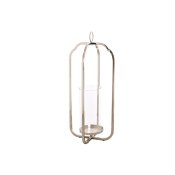 Ljusstakar Home ESPRIT Silvrig Glas Stl 21 x 21 x 49 cm
