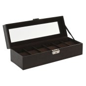 Smyckeskrin Home ESPRIT Beige Mrkbrun Polyuretan Glas Tr MDF 3
