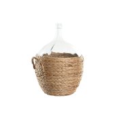 Vas Home ESPRIT Transparent Ljusbrun Glas Naturell 37 x 37 x 55