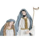 Julkrubba-set Home ESPRIT Bl Vit 27 x 24 x 40 cm