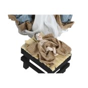 Julkrubba-set Home ESPRIT Bl Vit 20 x 15 x 30 cm (9 Delar)