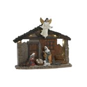 Julkrubba-set Home ESPRIT Multicolour Harts