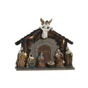 Julkrubba-set Home ESPRIT Multicolour Harts