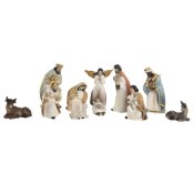Julkrubba-set Home ESPRIT Multicolour Harts
