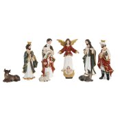 Julkrubba-set Home ESPRIT Multicolour Harts (8 Delar)