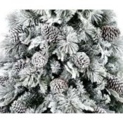 Julgran Home ESPRIT Vit PVC Snfall